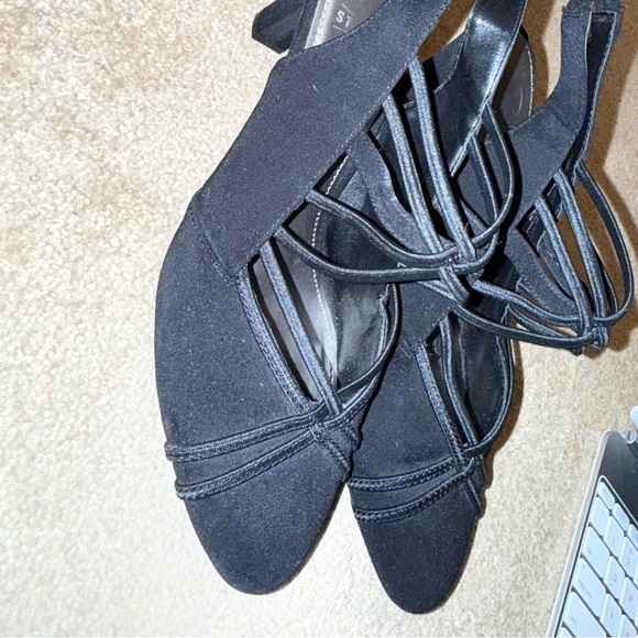 MPO High Heels Stretch Elastic Sandals 9 1/2 - Picture 2 of 7